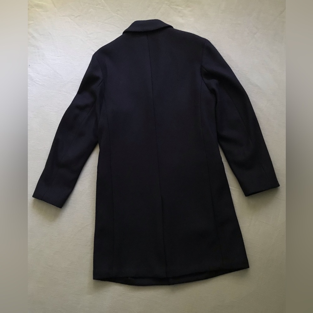 Banana Republic X Kevin Love Navy Slim-fit Italian Wool Topcoat - Picture 6 of 6